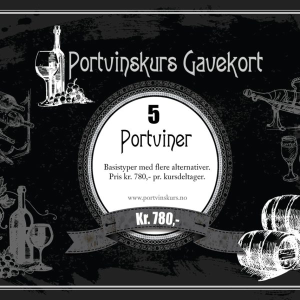 Gavekort – Kurs 5 Portviner